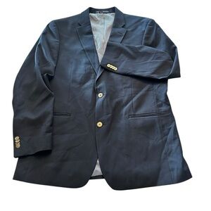 Tommy Hilfiger Wool Blend Sport Suit Jacket - Mens Size 42R - Navy Blue